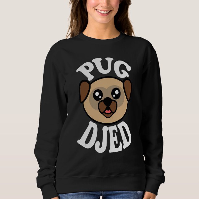 Camiseta Mens Cute Pug Djed (Frente)