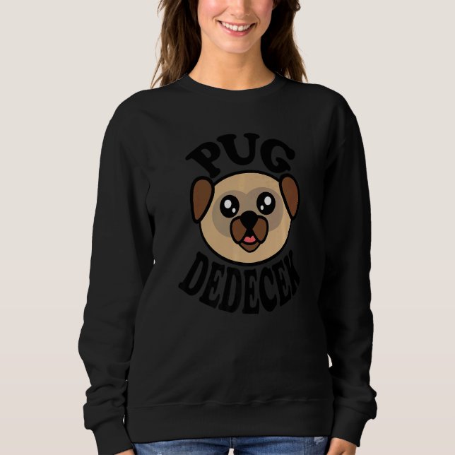 Camiseta Mens Cute Pug  Pug Dedecek (Frente)