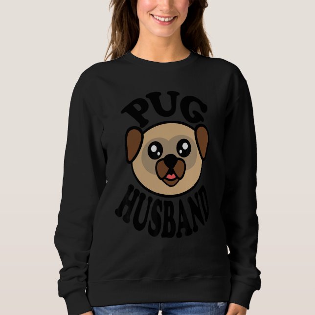 Camiseta Mens Cute Pug   Pug Husband (Frente)