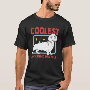 Camiseta Mens Dachshund Pai Dachshances Proprietário do Cão