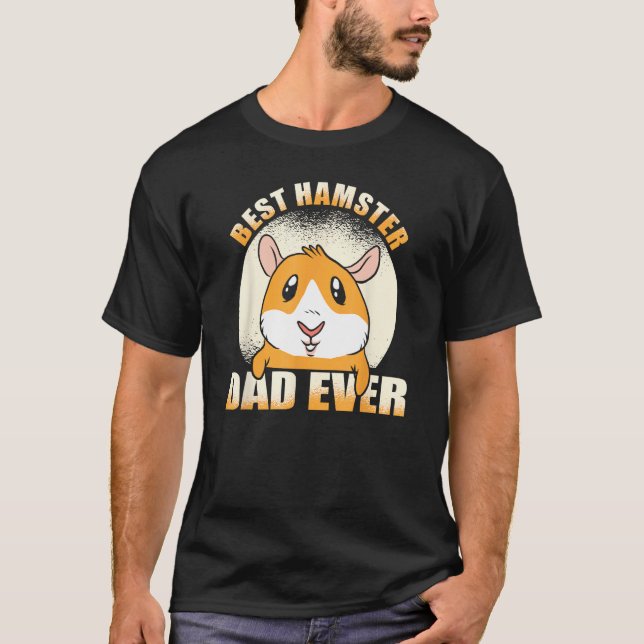 Camiseta Mens Dad Animal Pet Hamster Father Hamster (Frente)