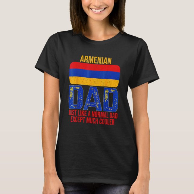 Camiseta Mens Dad The Man The Myth The Armenian Legend Arme (Frente)