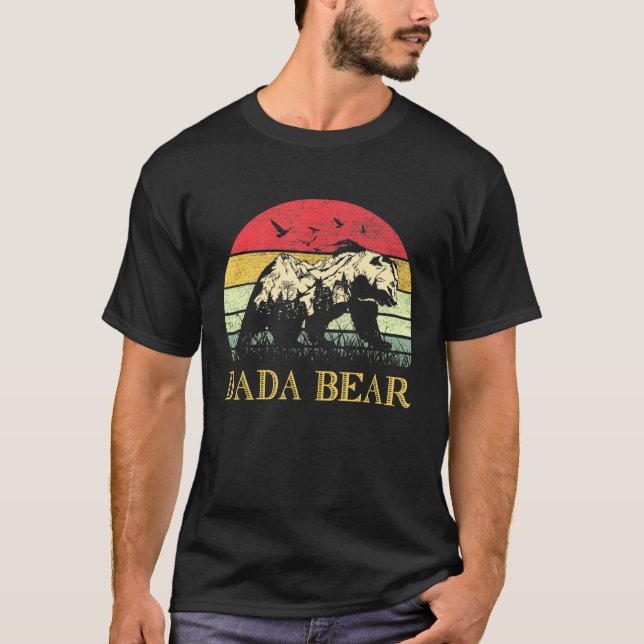 Camiseta Mens Dada Bear Engraçado (Frente)