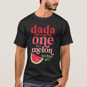 Camiseta Mens Dada Do Que Está Em Um Aniversário De Melão