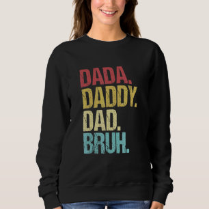 Camiseta Mens Dada Pai Bruh Dia de os pais Pai Life Vi