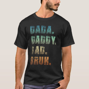 Camiseta Mens Dada Pai Bruh Padre E Criança Menino
