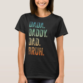 Camiseta Mens Dada Pai Bruh Padre E Criança Menino