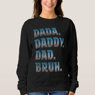 Camiseta Mens Dada Pai Bruh Padre E Criança Menino