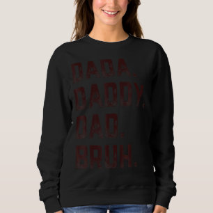 Camiseta Mens Dada Pai Bruh Padre E Criança Menino