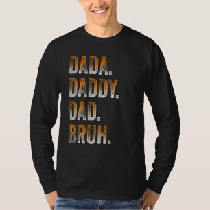 Camiseta Mens Dada Pai Bruh Padre E Criança Menino