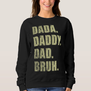 Camiseta Mens Dada Pai Bruh Padre E Criança Menino