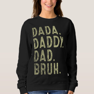 Camiseta Mens Dada Pai Bruh Padre E Criança Menino