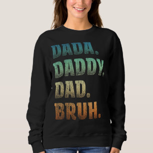Camiseta Mens Dada Pai Bruh Padre E Criança Menino