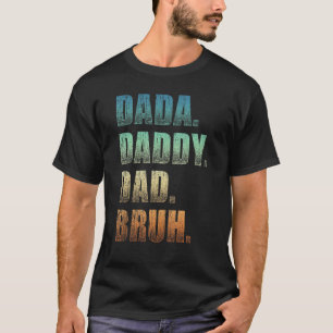Camiseta Mens Dada Pai Bruh Padre E Criança Menino