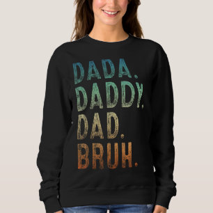 Camiseta Mens Dada Pai Bruh Padre E Criança Menino