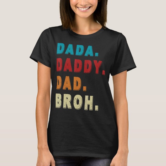 Camiseta Mens Dada Pai Pai Bruh 1 (Frente)