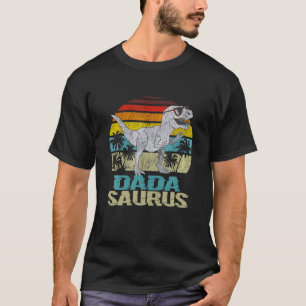 Camiseta Mens Dadasaurus T Rex Dinossaur Dada Família Surus