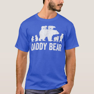 Camiseta Mens Daddy Bear Fathers Day Shirts, Funny Six Cub