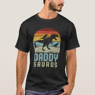 Camiseta Mens Daddysaurus Daddysaurus Rex Dia de os pais