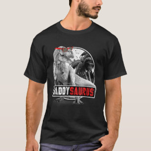 Camiseta Mens Daddysaurus Rex Pai Dinossauro Pai Saurus Fat