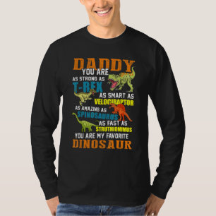 Camiseta Mens Daddysaurus T Rex Dinossaur Pai Saurus Famil