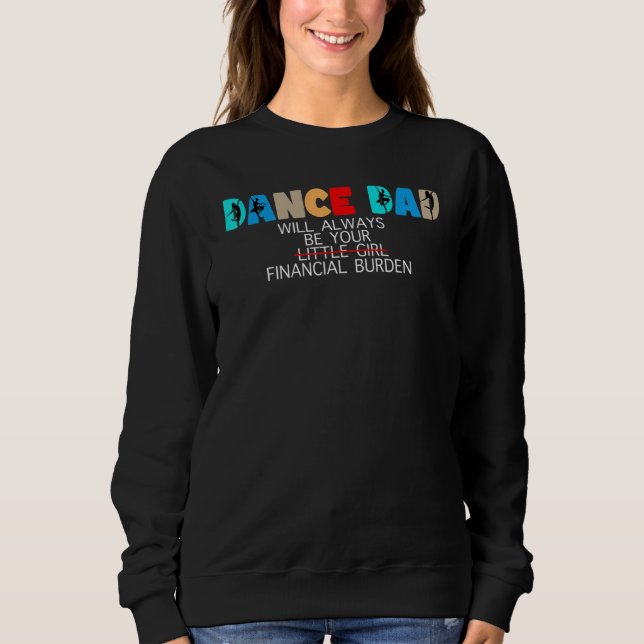 Camiseta Mens dance dad will always be your little girl Bal (Frente)