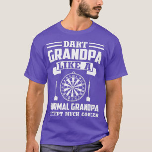 Camiseta Mens Dart Avô como um vovô normal, exceto