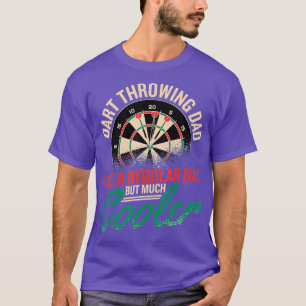 Camiseta Mens Dart Jogando Pai Como Um Pai Normal Mas