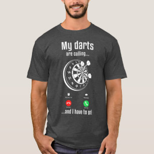 Camiseta Mens Dart Player Legal Minhas Trevas Estão Ligando