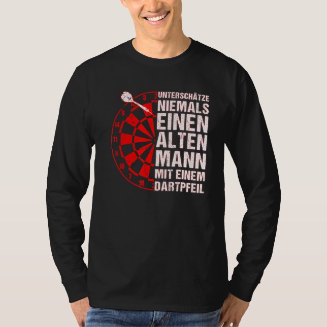 Camiseta Mens Dart Say Dart Player Avô (Frente)