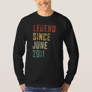 Camiseta Mens De 11 Anos De Legenda Desde Junho De 2011, 11
