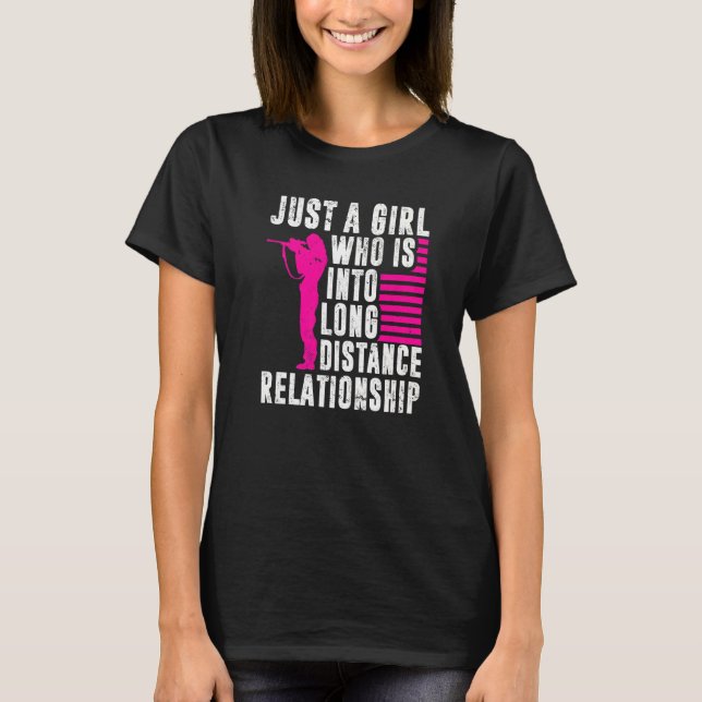 Camiseta Mens De Longa Distância Disparando Apenas Uma Meni (Frente)