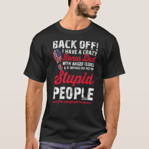 Camiseta Mens De Volta Tenho Uma Bandeira Americana Louca