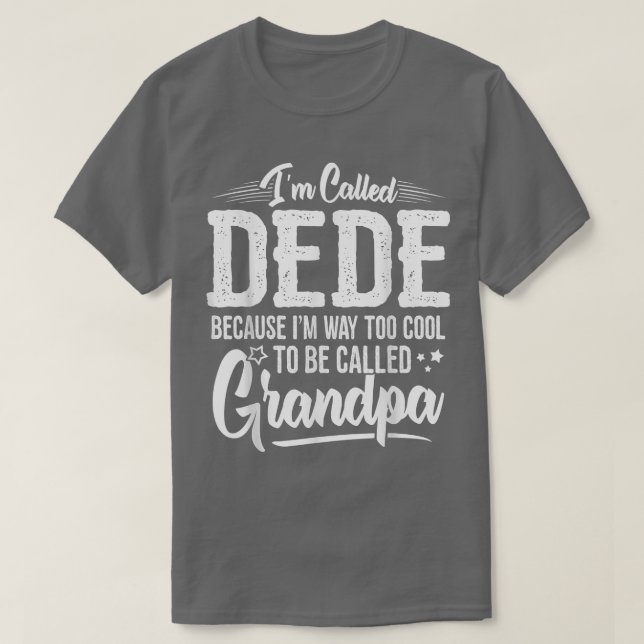 Camiseta Mens Dede Tee  from Grandchildren Funny Grandfathe (Frente do Design)
