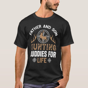 Camiseta Mens Deer Hunter Father And Son Hunting Buddies St