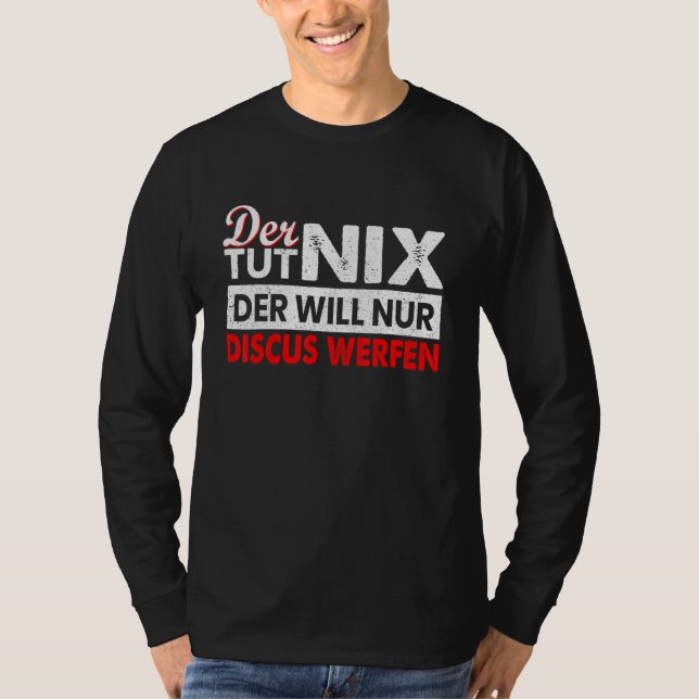 Camiseta Mens Der Tut Nix Der Nur Discus Thor Discus (Frente)