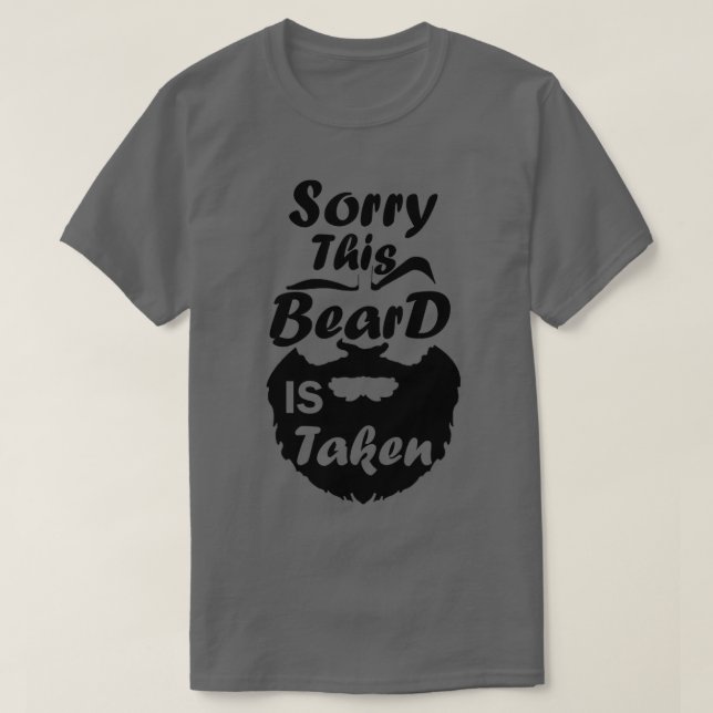 Camiseta Mens Desculpe Esta Barba É Levada Engraçada Ama de (Frente do Design)