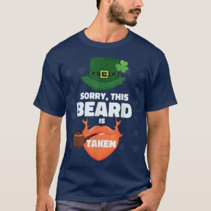 Camiseta Mens, desculpe, esta barba foi tirada como Dia de