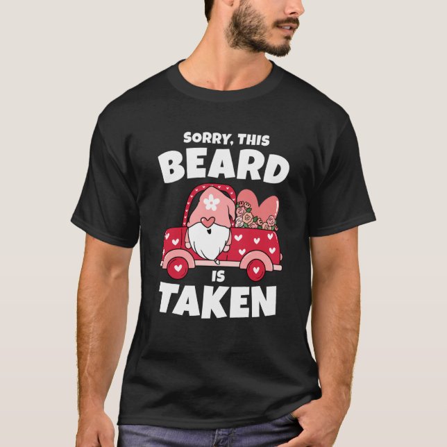 Camiseta Mens Desculpem esta barba ser tirada de Dia de os  (Frente)
