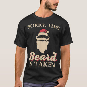 Camiseta Mens Desculpem esta barba ser tirada Papais noeis