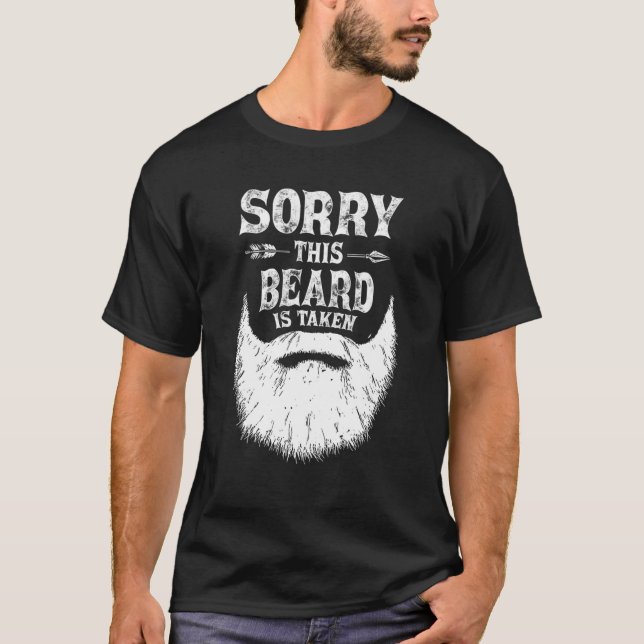 Camiseta Mens Desculpem Esta Barba Ser Tomada Por Dias de o (Frente)
