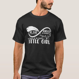 Camiseta Mens Dia de os pais Angel Little Girl Orud