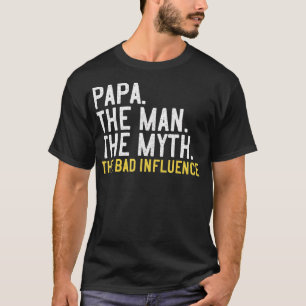 Camiseta Mens Dia de os pais Deu Ao Pai O Homem O Mito O Ba