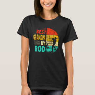 Camiseta Mens Dia de os pais Fisher Melhor Avô Por Rod Fish