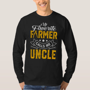 Camiseta Mens Dia de os pais Meu Agricultor Favorito Me Cha