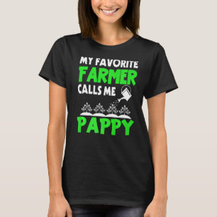 Camiseta Mens Dia de os pais Meu Agricultor Favorito Me Cha
