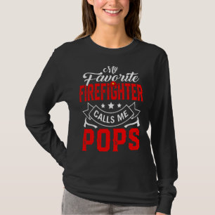 Camiseta Mens Dia de os pais Meu Bombeiro Favorito Me Liga
