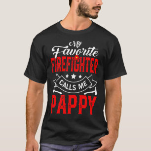 Camiseta Mens Dia de os pais Meu Bombeiro Favorito Me Liga