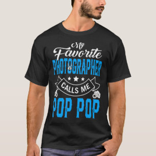 Camiseta Mens Dia de os pais Meu Fotógrafo Favorito Chama M