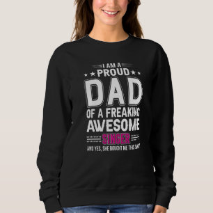 Camiseta Mens Dia de os pais, sou um Pai Cantor Orgulhoso